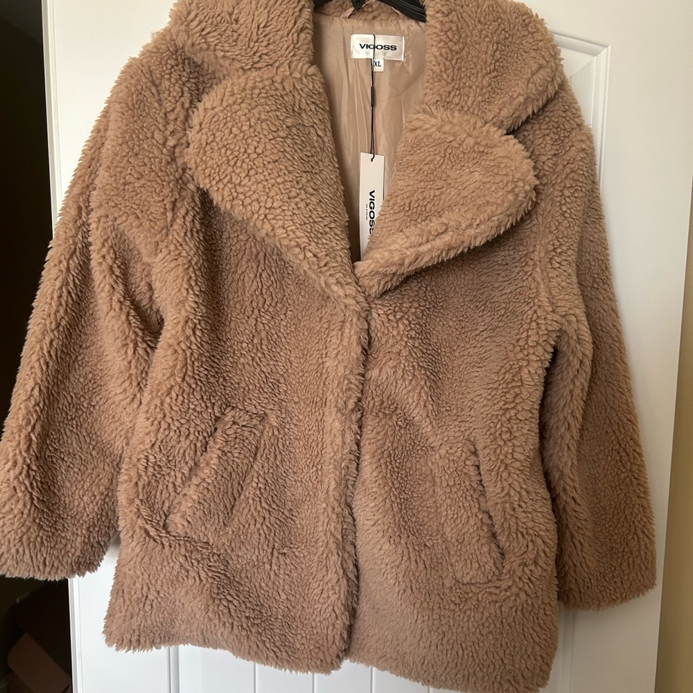 Vigors Tan Teddy Bear Coat